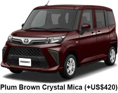 Toyota Roomy body color: Plum Brown Crystal Mica