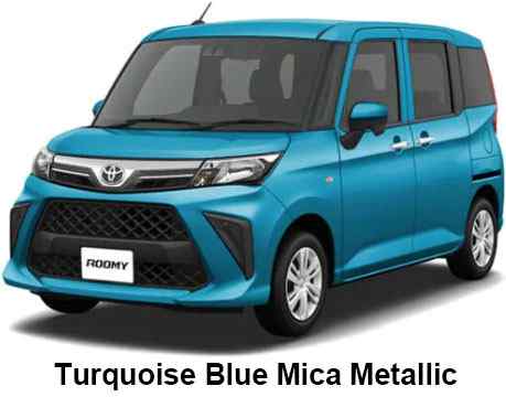 Toyota Roomy body color: Turquoise Blue Mica Metallic