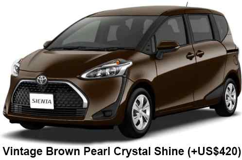 Toyota Sienta Color: Vintage Brown Pearl Crystal Shine