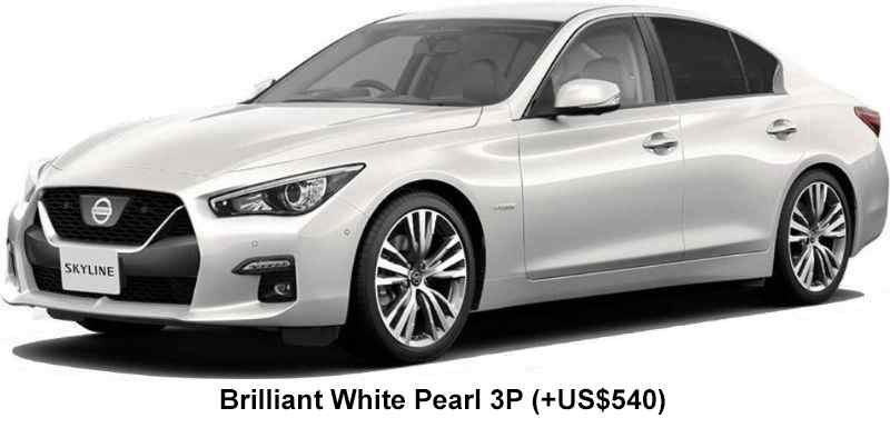 Nissan Skyline Sedan Color: Brilliant White Pearl