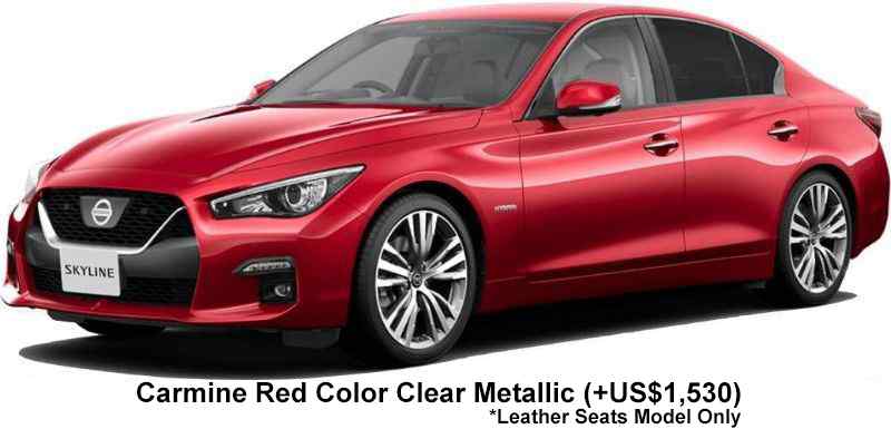 Nissan Skyline Sedan Color: Carmine Red Color Clear Metallic