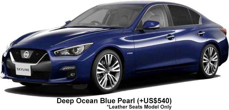 Nissan Skyline Sedan Color: Deep Ocean Blue Pearl