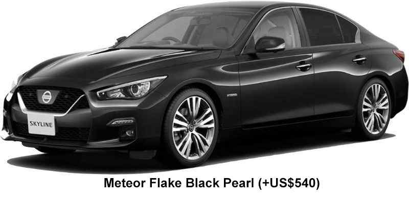 Nissan Skyline Sedan Color: Meteor Flake Black Pearl