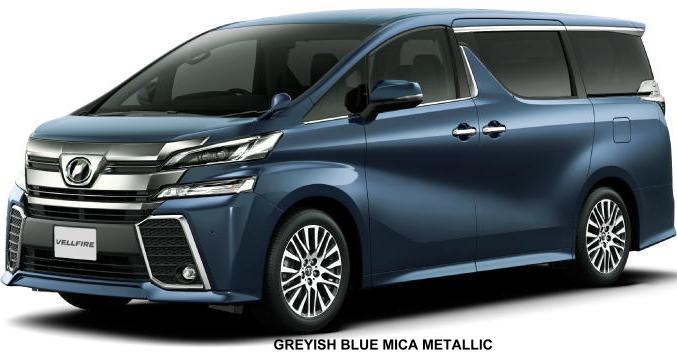 New Toyota Vellfire body color: GRAYISH BLUE MICA METALLIC