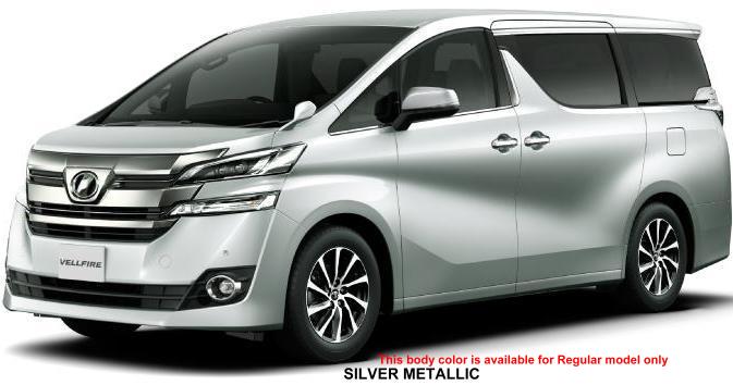 New Toyota Vellfire body color: SILVER METALLIC