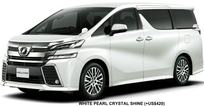 New Toyota Vellfire body color: WHITE PEARL CRYSTAL SHINE (option color +US$420)