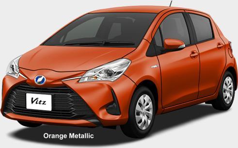 New Toyota Vitz body color: Orange Metallic