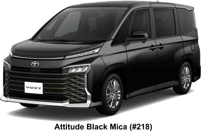 Toyota Voxy body color: Attitude Black Mica (218)